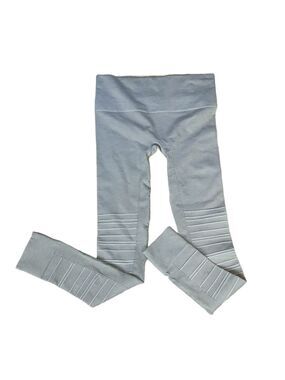 BLANQI sport support hipster cuffed leggings dove grey size medium
